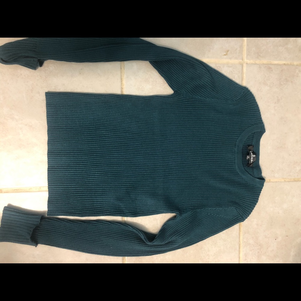Teal sweater